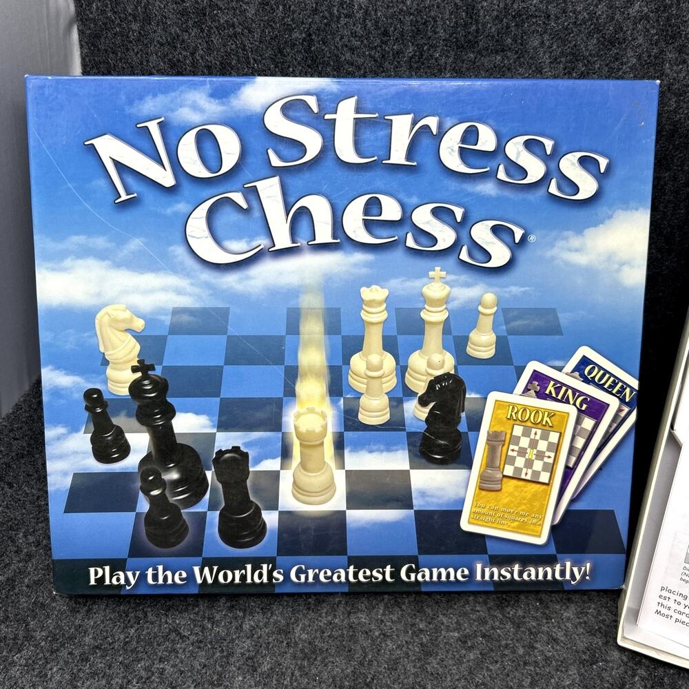 NO STRESS CHESS Teaching Game Classic Strategy Winning Moves 100% COMPLETE 2006